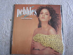 12インチシングルレコード　pebbles TAKE YOUR TIME