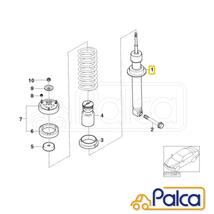 BMW リア ショックアブソーバー 1本 5シリーズ E60/525i 530i 540i 545i 550i | SACHS製 33526775059に適合_画像3