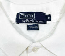 USA製 1990s Polo Ralph Lauren Polo shirts S White ポロラルフローレン ポロシャツ 半袖 白 ホワイト オールド_画像3