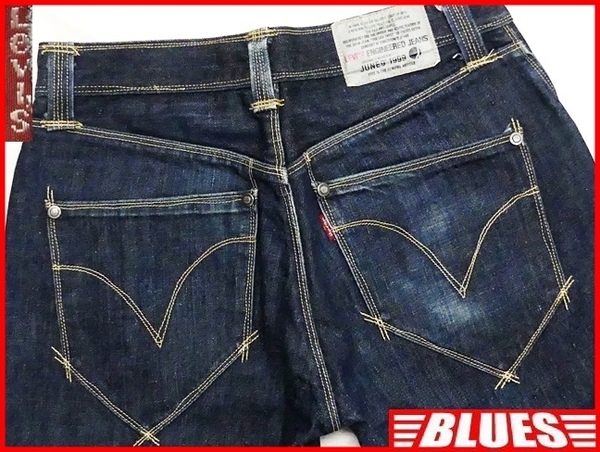 即決★リーバイス★W30 エンジニアジーンズ Levis メンズ 立体裁断 エンジニアド デニム パッチ ジーパン ローライズ パンツ ボトムス