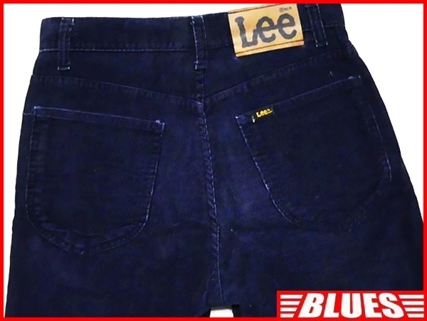 即決★米国製 LEE★W28位 ビンテージ古着 コーデュロイ パンツ リー メンズ ネイビー 80s アメリカ製 42タロン