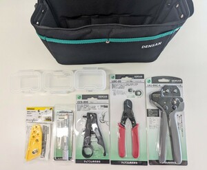 【未使用品】【送料無料】BNCツールキット　B-KIT-C 同軸　工具　デンサン