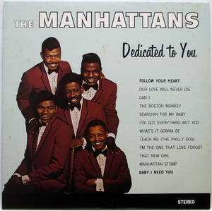 国内盤 / THE MANHATTANS / DEDICATED TO YOU / ソウル / CBS SONY 25AP1998