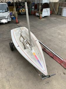 【中古品】ヤマハ YAMAHA ヨット Seamarin EK5 MODEL:Y-13-D ※トレーラー付き　引き取り可能な方