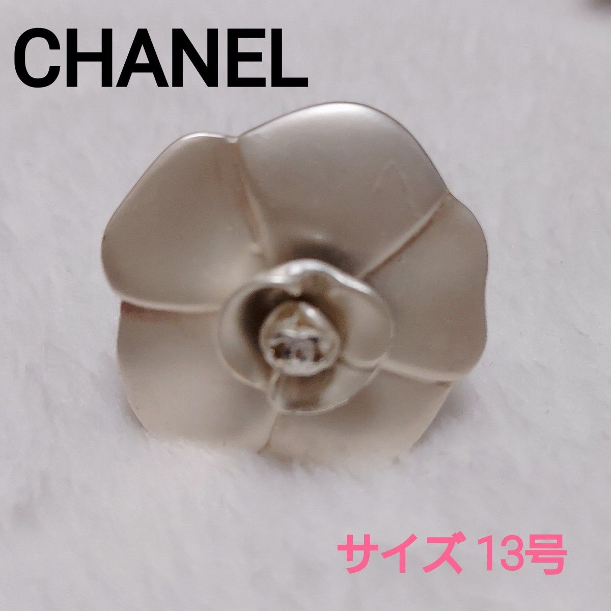 02P刻印 CHANEL シャネル ピアス ゴールドハート カメリア ココマーク