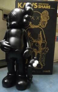 KAWS SHARE BLACK 黒 カウズ MEDICOM TOY メディコム・トイ31cmくらい J306