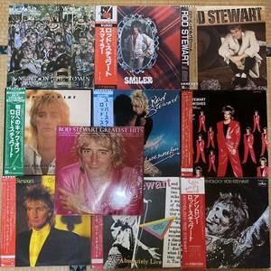 LP ロッドスチュワート 10枚まとめて Rod Stewart アンソロジー スマイラー 帯付き 国内盤 US盤