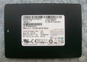 pq13 SAMSUNG MZ-7LN1T0A PM871a 2.5 1TB SSD SATA 7mm
