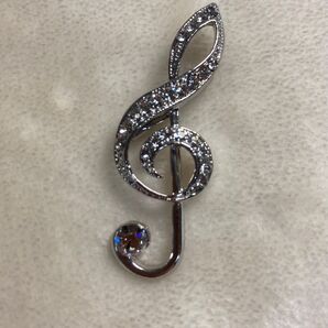 ト音記号 ブローチ 音楽 ミュージック