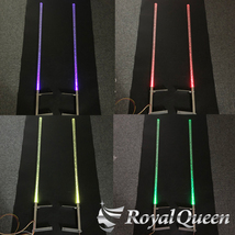 汎用 旗棒 コーナーポール 水泡 アクリル&ステンレス LED★ 25Φ 全長1100mm 25LED1 ★RGBコントローラー付 フラッグポール【RQCP21】_画像6