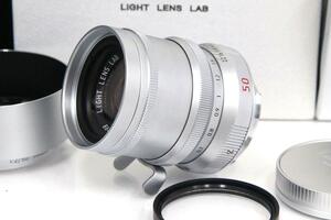 極美品｜Light Lens Lab M 50mm F2 SP II シルバー ライカMマウント用 γA5014-2A3