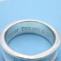 美品 Tiffany&Co. ヴィンテージ ティファニー ナロー シルバー リング 12.5号 指輪 SV925 メンズ レディース 1837 HH157_画像3