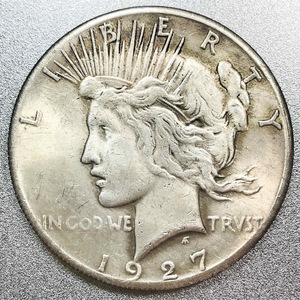 ピースダラー 1ドル銀貨 1927年　レプリカコイン