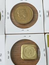 Z10)海外イギリス、ドイツ、フランス、オーストラリアの古銭、金貨、金幣 6点セット　磁に吸いません_画像8