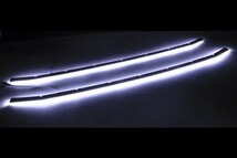 トヨタ ヴォクシー VOXY 80 85 系 前期 ZSグレード 白色LED 鏡面 ステンレス バンパー ダクト モール ガーニッシュ_画像3