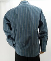 BLUCO WORK GARMENT/ブルコ 0109 STANDARD WORK SHIRTS/カラー(SLATE BLUE STRIPE) サイズL.新品.税込価格.送料無料._画像3