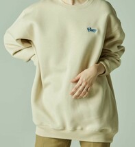 BLUCO WORK GARMENT/ブルコ 1213 SWEAT SHIRT-Script-/カラー(S.BEG)サイズL.新品.税込価格.送料無料.　_画像9