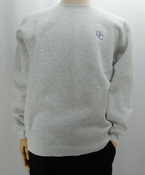 UNCROWD/アンクラウド/2204/SWEAT SHIRT/カラー(ASH) サイズL 新品、税込価格、送料無料、