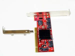 [SATA/4Port PCI接続] 玄人志向 SATA4P-PCI SiliconImage Sil3114チップ搭載 ロープロ対応 [Windows7,8,10 32/64bit対応]