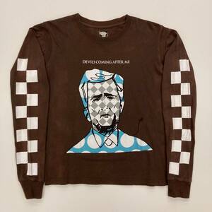  the first period UNDERCOVER 01AW D.A.V.F. ornament period long T checker dot undercover DAVF long sleeve cut and sewn T-shirt VINTAGE archive * 1251