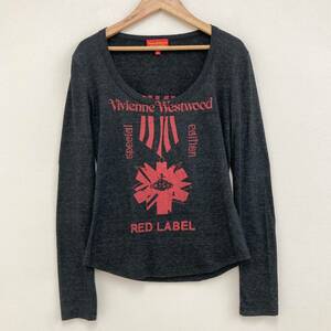 vivienne westwood RED LABEL オーブ 長袖 カットソー グレー 3サイズ ヴィヴィアンウエストウッド レッドレーベル Tシャツ 3040007