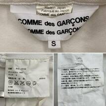 AD2010 コムコム COMME des GARCONS バイアス ねじれ 変形 ロング ジャケット コート ホワイト Sサイズ コムデギャルソン archive 3070224_画像4