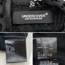 2022SS UNDERCOVER レース 切替 ハイネック Vネック 長袖 ニット カットソー ブラック 2サイズ アンダーカバー セーター archive 3070655_画像4