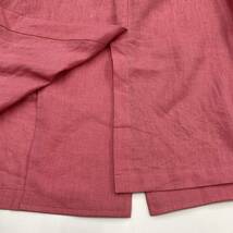 レアカラー ピンク Y's リネン ロング ステンカラーコート 2サイズ ワイズ Ys Yohji Yamamoto ヨウジヤマモト ジャケット archive 3090060 _画像7