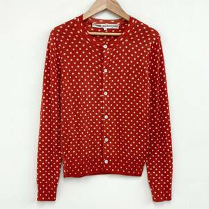 AD2005 COMME des GARCONS standard dot knitted cardigan red S size Comme des Garcons sweater polka dot archive 3080633