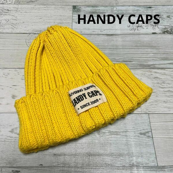 HANDY CAPS ニットキャップ ニット帽 帽子 レディース 30cm 黄色