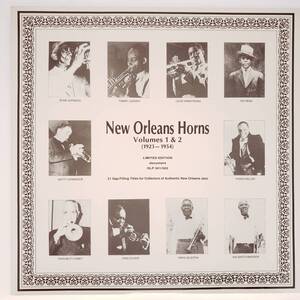 良盤屋◆LP◆Jazz:【オーストリア盤】V.A./New Orleans Horns Vol.1&2 1923-1954【キング・オリバー/バンク・ジョンソン/他】2LP◆J-3473