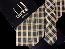 ◆E7092N◆在庫処分SALE◆【ｄunhill】ダンヒル【ｄロゴ入】ネクタイ_画像1