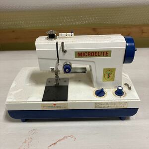 【A-4】ジャンク品 SAITAMA SEWING MACHINE Co.,Ltd MICRO ELITE 小型ミシン