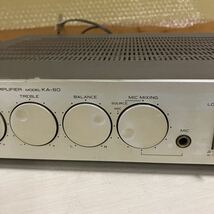 【B-65】ジャンク品 TRIO STEREO INTEGRATED AMPLIFIER MODEL KA-60 ステレオアンプ_画像9