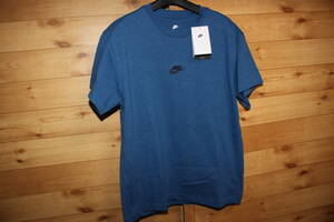  unused Nike NIKE men's M blue series thick short sleeves T-shirt free shipping prompt decision 