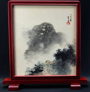 Art hand Auction Shigetsu Geshi Paisaje Pintura Japonesa Autenticidad Garantizada Pintura De Papel De Colores, cuadro, pintura japonesa, otros