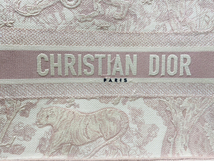 【送料無料】クリスチャン ディオール Dior ブックトート ミディアム バッグ ピンク ヒョウ柄 トワル ドゥ ジュイ_画像2