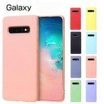 送料無料☆匿名配送☆Galaxy S10+ SCV42 シリコン S10Plus ケース ギャラクシー s10 + スマホケース スマホカバー Samsung イエロー 黄色 2_画像2