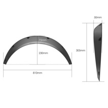 オーバーフェンダー 汎用 50mm 4枚セット 旧車 スタンス ハコスカ ケンメリ TE27 ダルマセリカ_画像4