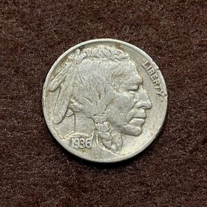 アメリカ 5セント硬貨(1936年) 　/バッファローニッケル/インディアンヘッドニッケル/外国コイン/Lot2