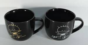 ☆05J　昭和レトロ・ファンシー■ぱーぼー　パーボー PARBO　マグカップ　陶器製　２個■