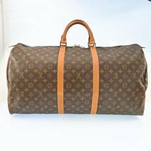 LOUIS VUITTON ルイヴィトン LV モノグラム キーポル60 ボストンバッグ 旅行バッグ レディース メンズ 　J1958AS509_画像2