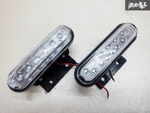 点灯OK！！保証付 IPF LED デイライト ライト ブルー 12V 2個 汎用 即納 棚D12H