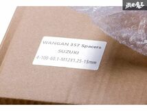 新品 WANGAN357 ワイドトレッドスペーサー ワイトレ スペーサー PCD100 4H 4穴 P1.25 1.25 M12 15ｍｍ 1.5cm 厚 BLACK ブラック 黒_画像9