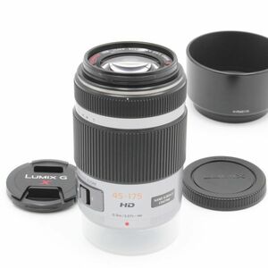 【新品同様】 Panasonic パナソニック LUMIX G X VARIO PZ 45-175mm f4.0-5.6 ASPH. POWER O.I.S. フード付き ルミックス F4-5.6 16001