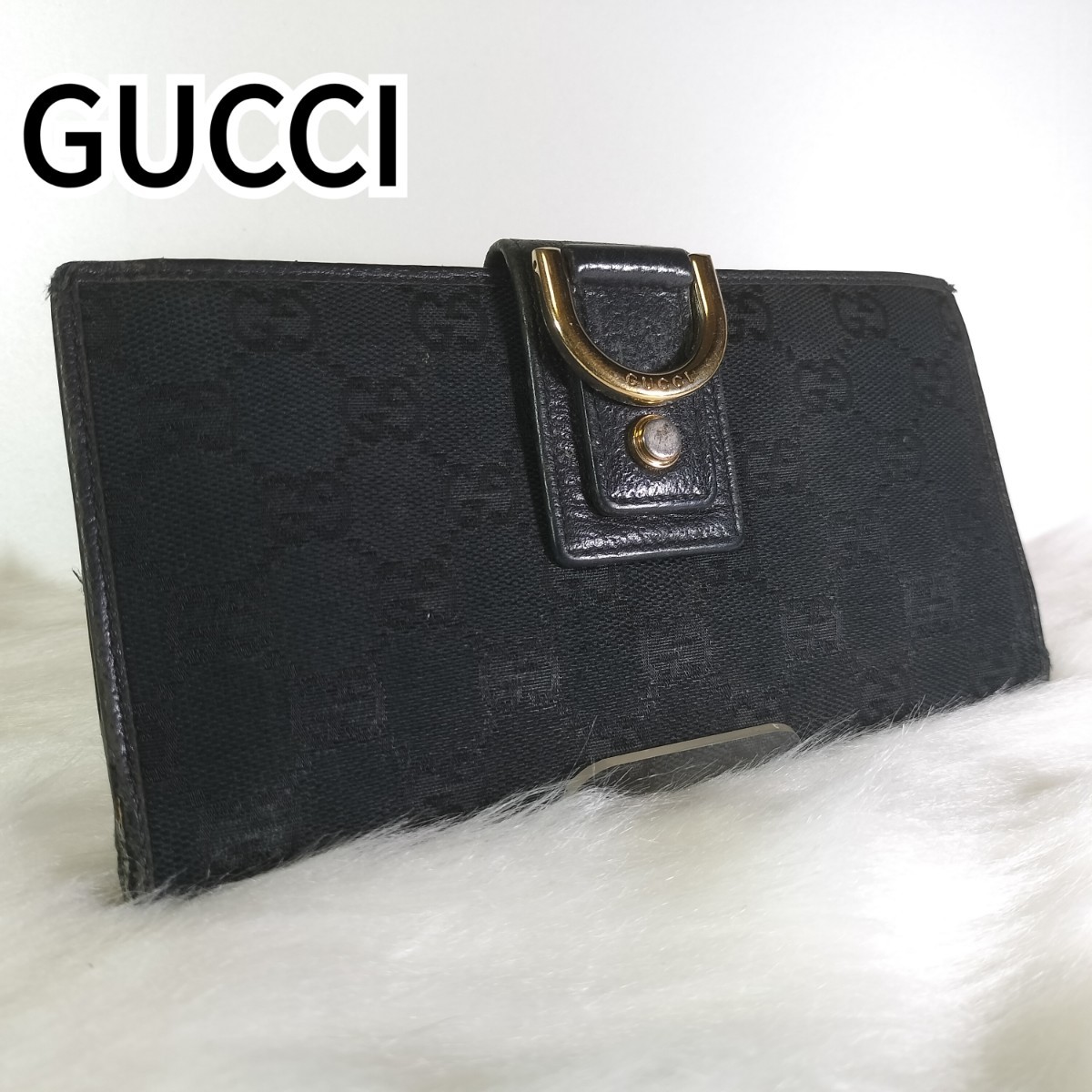 Yahoo!オークション -「gucci グッチ ggキャンバス二つ折り財布