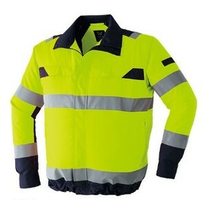  Bick Inaba special price *Asahicho air conditioning clothes 9204 height .. long sleeve blouson [14 fluorescence yellow *L size ] water-repellent * electro static charge prevention material * regular price 1 sheets 13640 jpy ., prompt decision 6500 jpy 