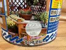 アウトレット品　ヘコミ缶　サビあり　水性ガーデニング塗料　3Ｌ とうめい_画像2