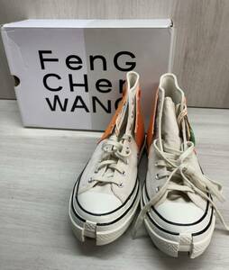 CONVERSE コンバース FENG Chen wang【169840C】CT70 オレンジ ホワイト ハイカットスニーカー 【約28.5cm】メンズ 【日本未発売】