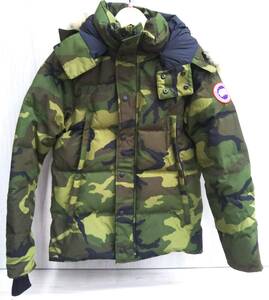 CANADA GOOSE カナダグース WYNDHAM PARKA FUSION FIT 3808MA ダウンジャケット カモフラ フード着脱可 メンズ Sサイズ